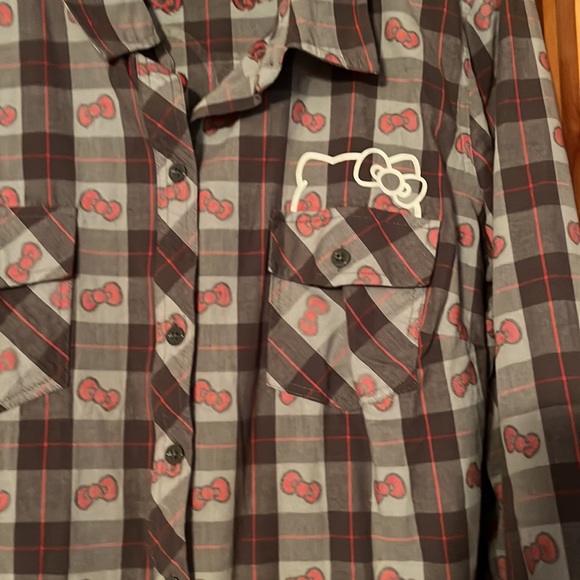 Hello Kitty Plaid Shirt. - Picture 2 of 4